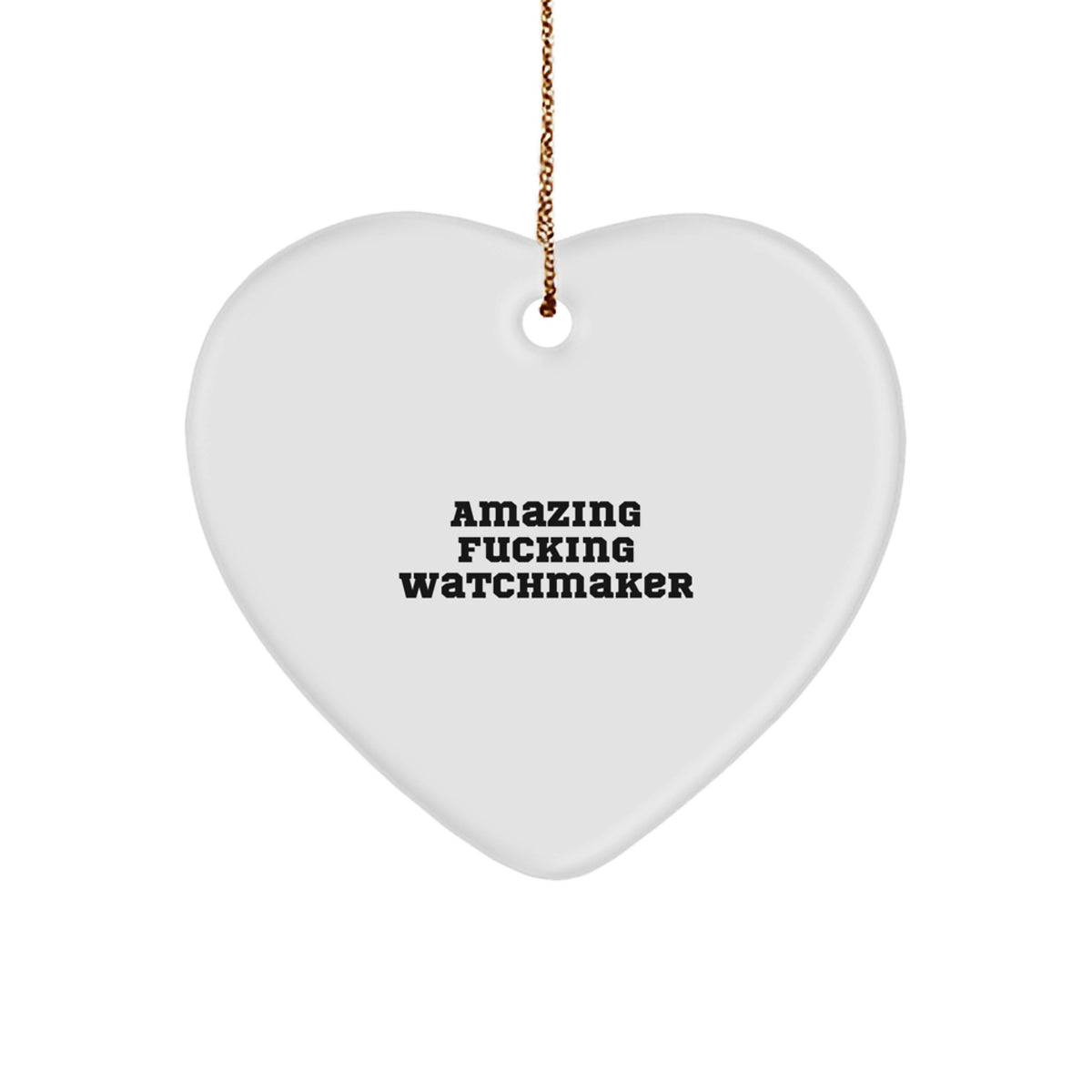 Watchmaker Heart Ornament Collectible for Neighbors Christmas Gift - Image 1