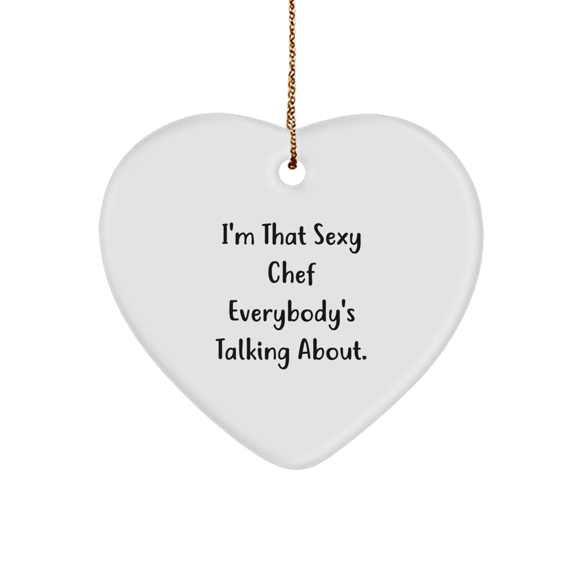 Chef Favorite Heart Ornament for Kids Christmas Gift - Image 1
