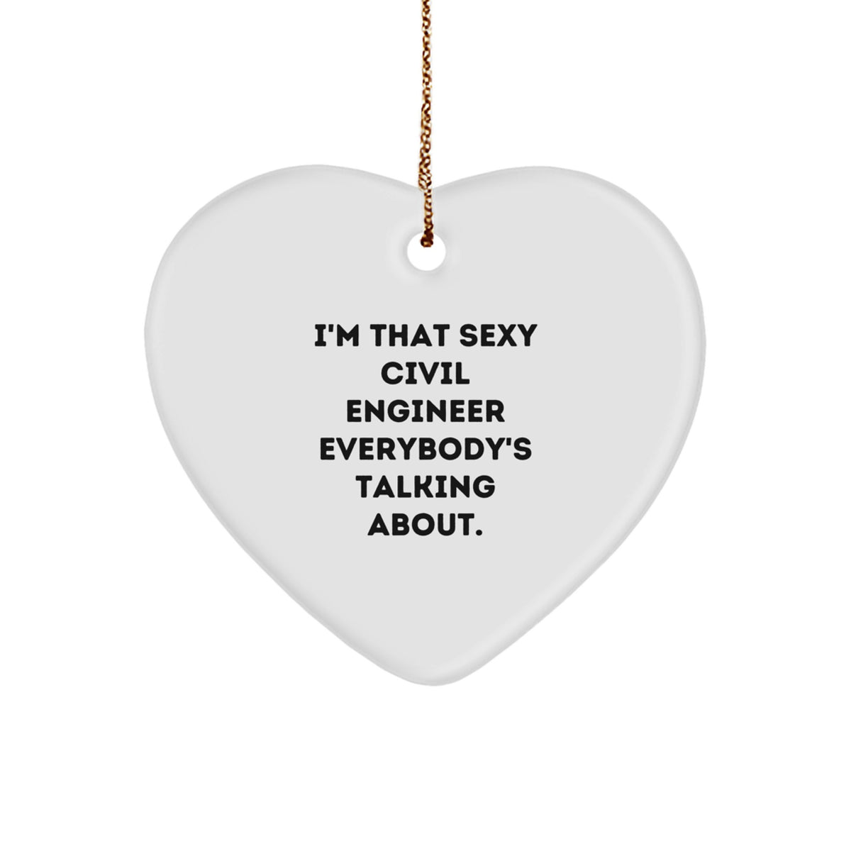 Favorite Civil Engineer Holiday Christmas Ornament for Kids Gift - Image 1