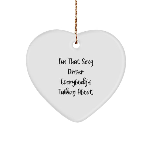 Driver Favorite Heart Ornament for Kids Christmas Gift Joyful Keepsake - Image 1