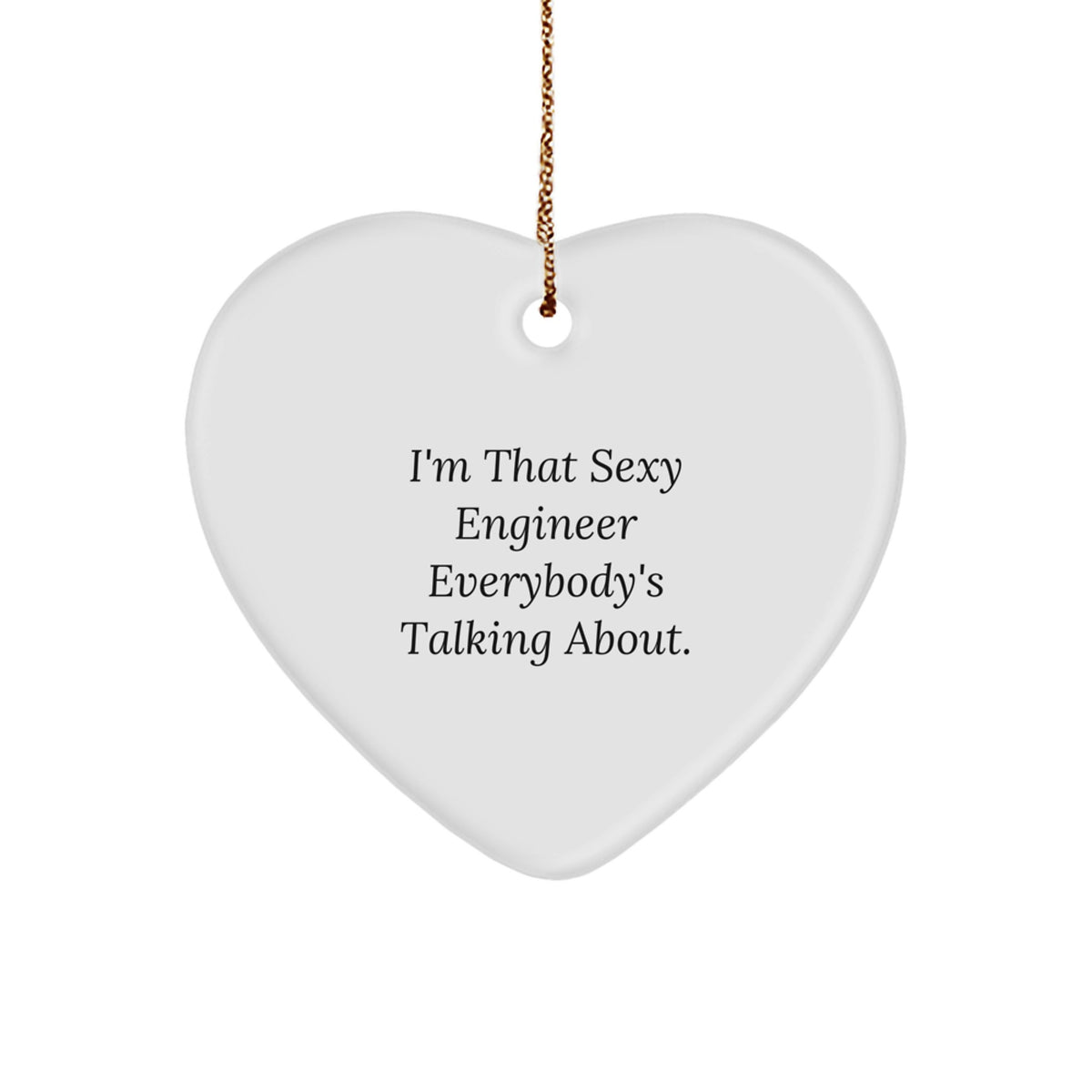 Engineer Treasure Heart Ornament Christmas Gift for Family Present - Image 1