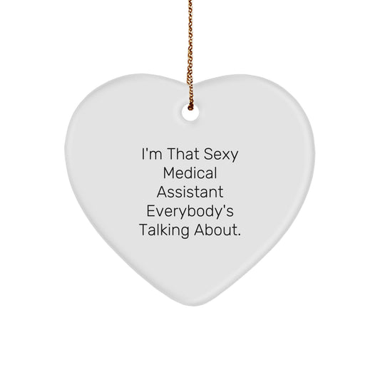 Medical Assistant Favorite Bright Heart Ornament Christmas Gift for Kids - Image 1