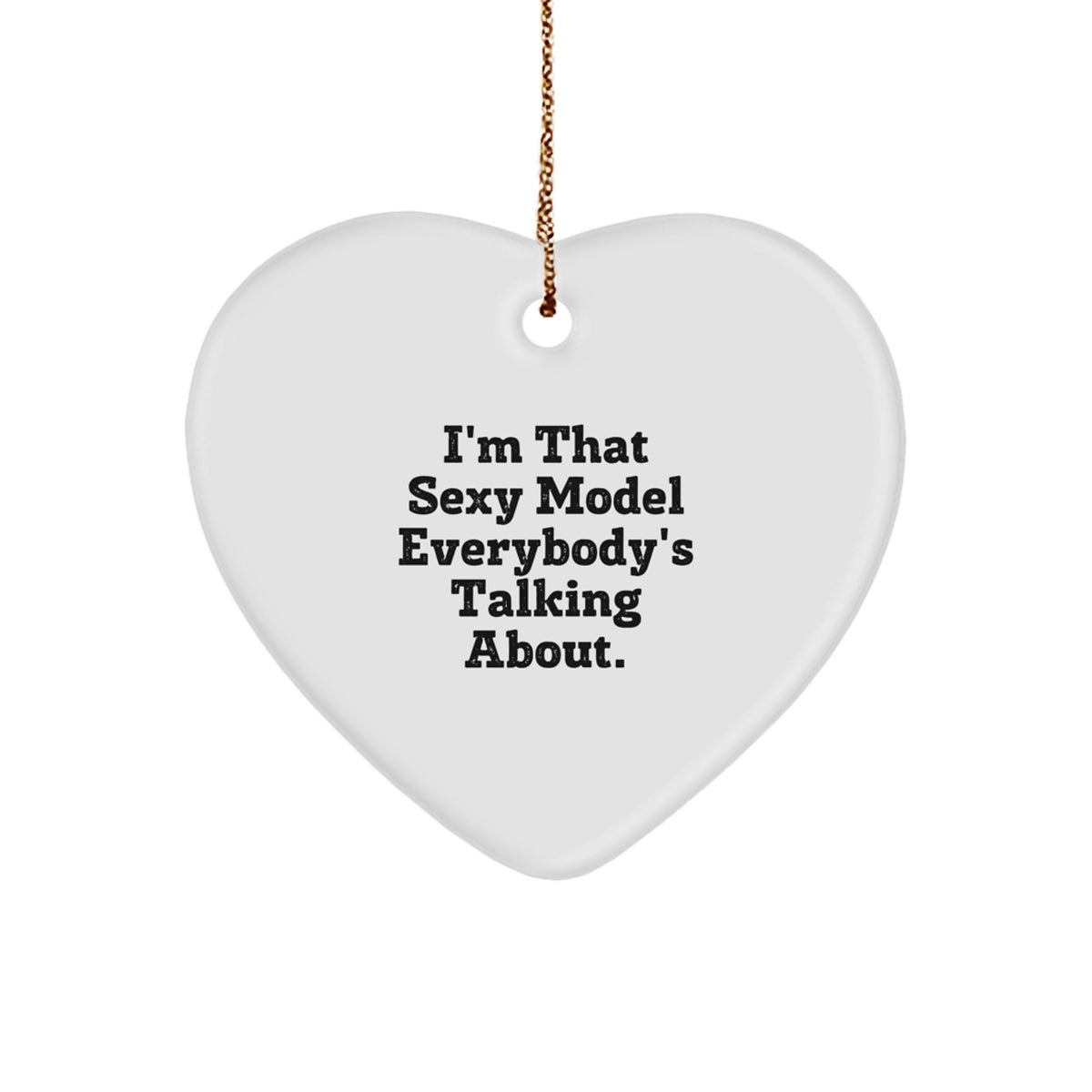 Sassy Model Novelty Christmas Ornament Gift for Friends - Image 1