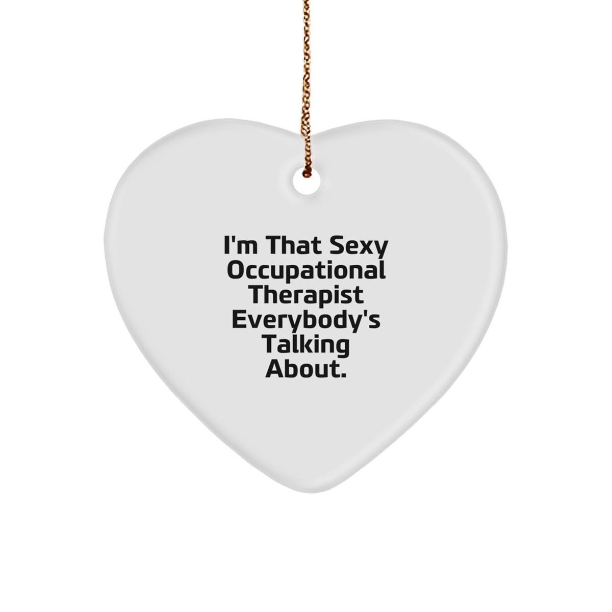 Favorite Kids Occupational Therapist Heart Ornament for Christmas Gift - Image 1