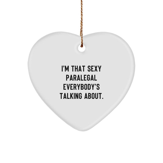Paralegal Christmas Ornament Idea for Coworkers Gift - Image 1