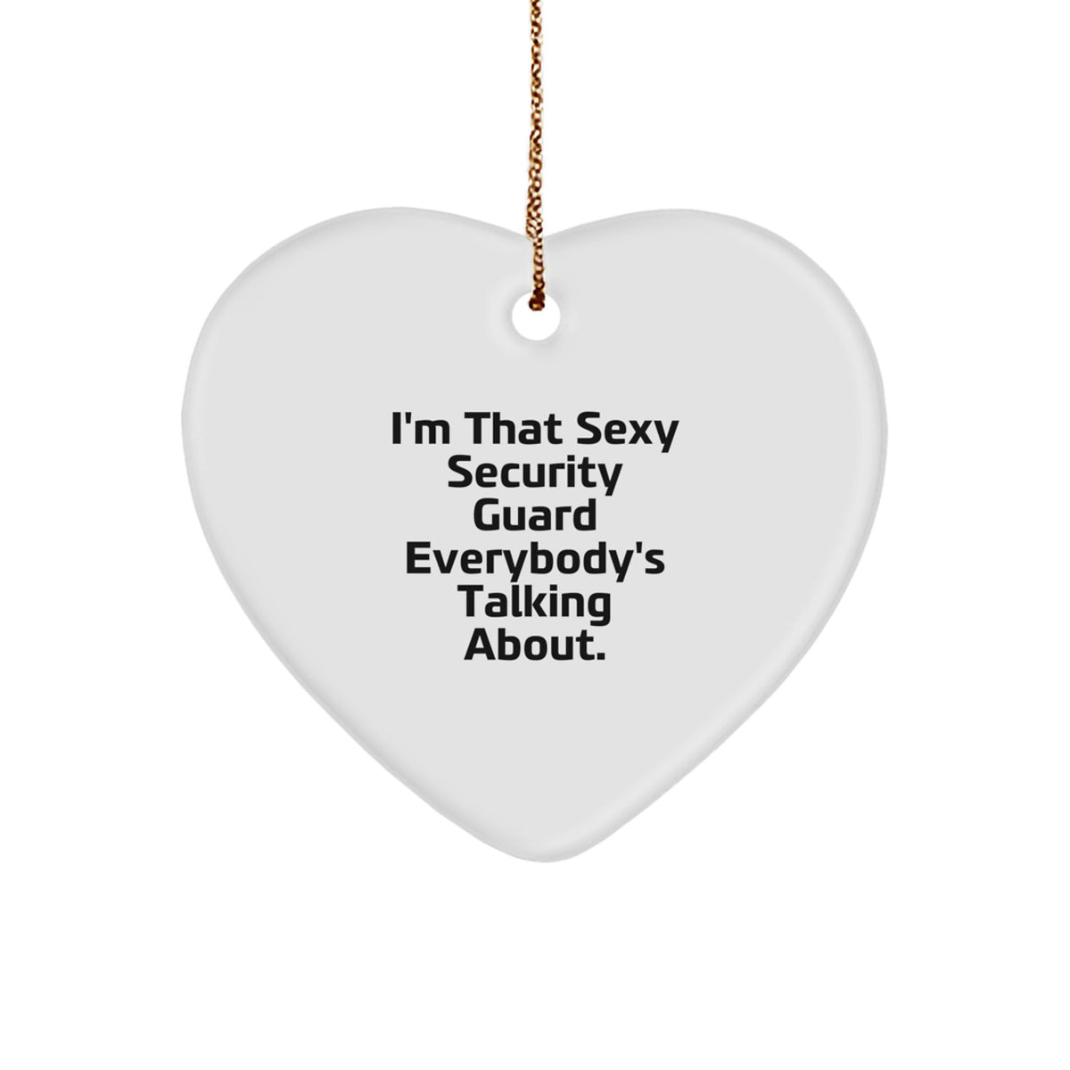 Funny Security Guard Christmas Ornament Gift - Sexy Remark Christmas - Image 1