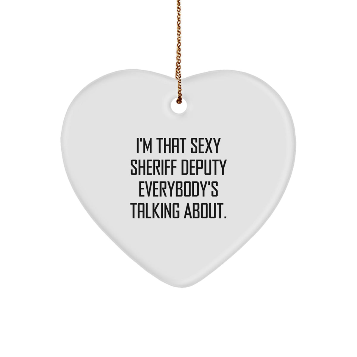 Christmas Ornament Sexy Sheriff Deputy Gift Idea for Coworkers - Image 1