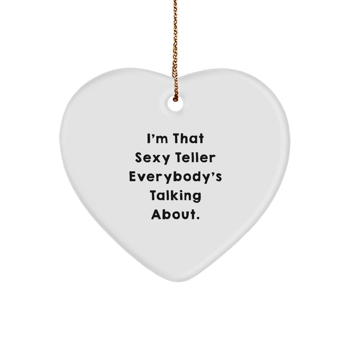 Christmas Ornament Essential, Playful Teller Gift for a Best Friend - Image 1