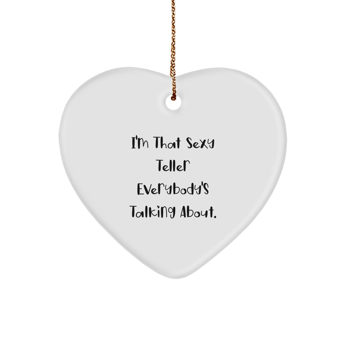 Teller Heart Ornament Christmas Gift for Him Keepsake Holiday - Image 1
