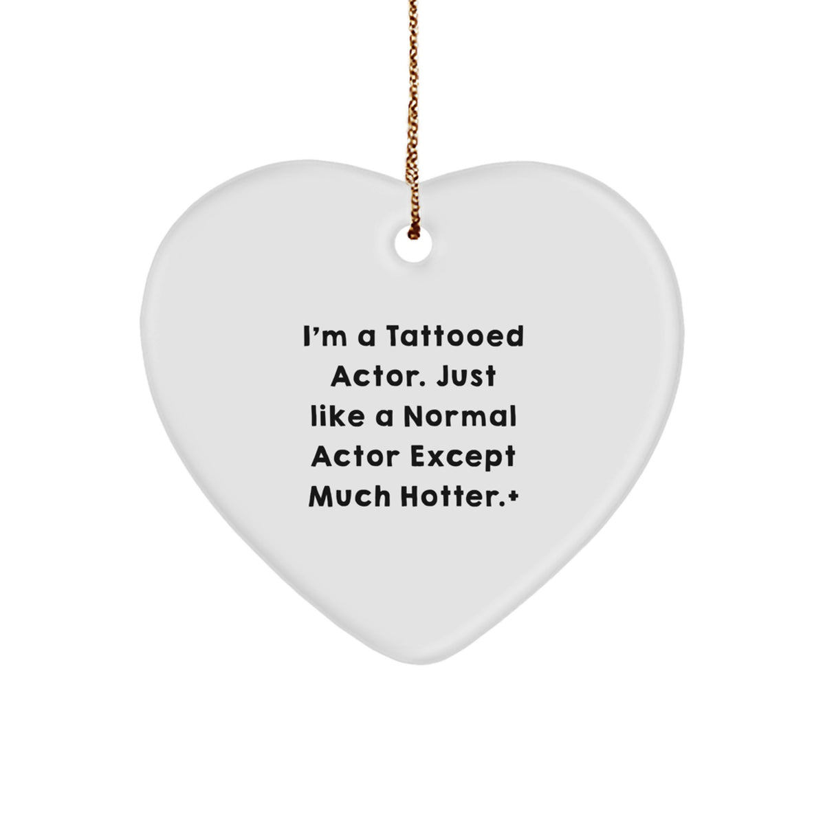 Christmas Ornament Gift for Family A Treasure - Tattooed Actor Humorous - Image 1