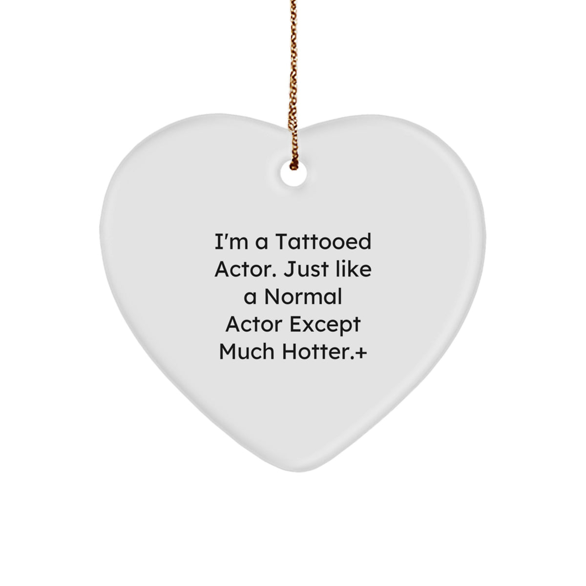 Actor Favorite Heart Ornament Christmas Gift for Kids - Image 1