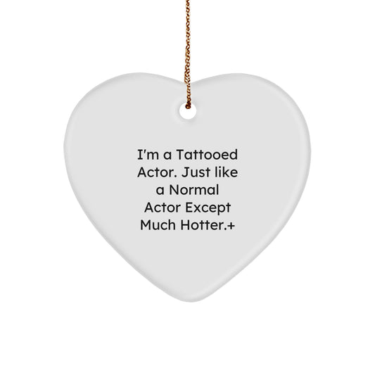Actor Favorite Heart Ornament Christmas Gift for Kids - Image 1