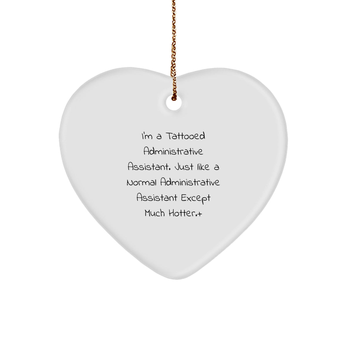 Christmas Ornament Gift for a Colleague Tattooed Administrative - Image 1
