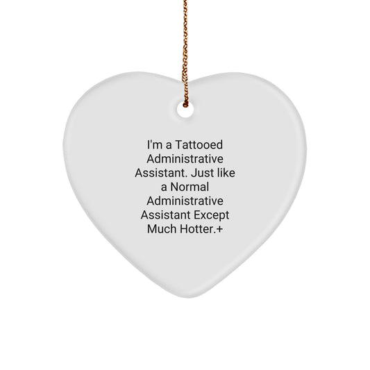 Christmas Ornament for Neighbors Gift – Tattooed Administrative - Image 1