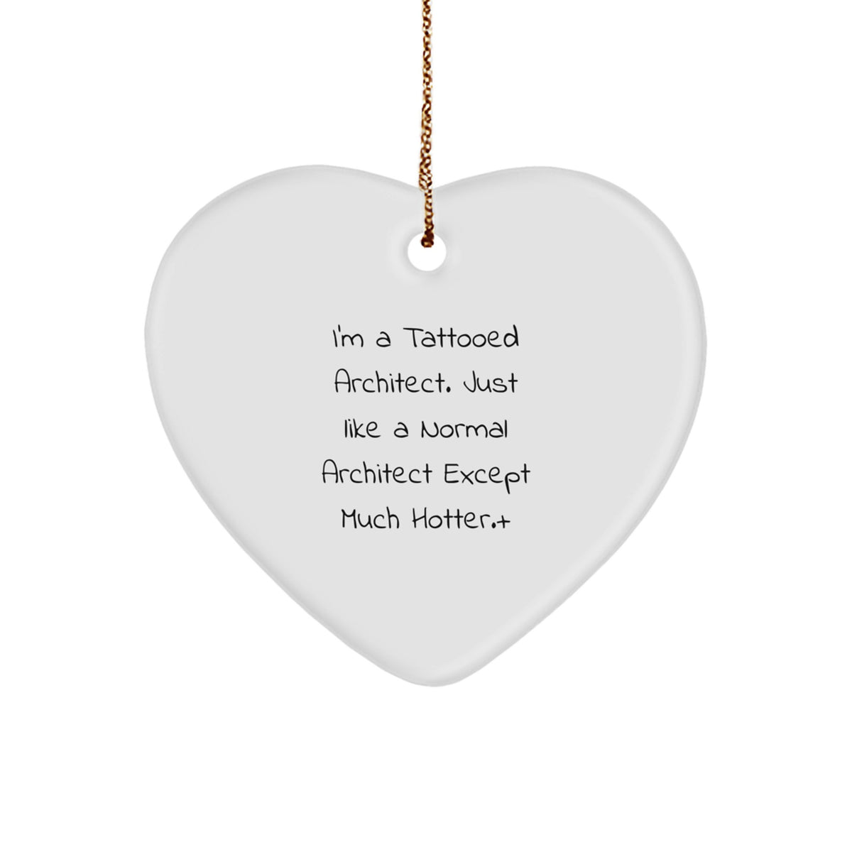 Christmas Ornament Gift for Kids A Witty Tattooed Architect Holiday - Image 1