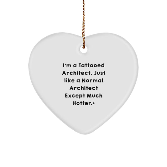 Christmas Ornament Gift for Coworkers A Tattooed Architect Idea - Image 1