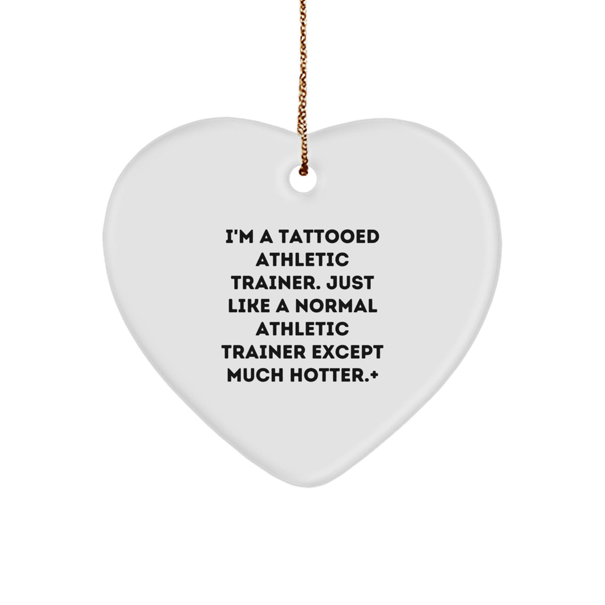 Christmas Ornament Gift for Family Tattooed Athletic Trainer - Playful - Image 1