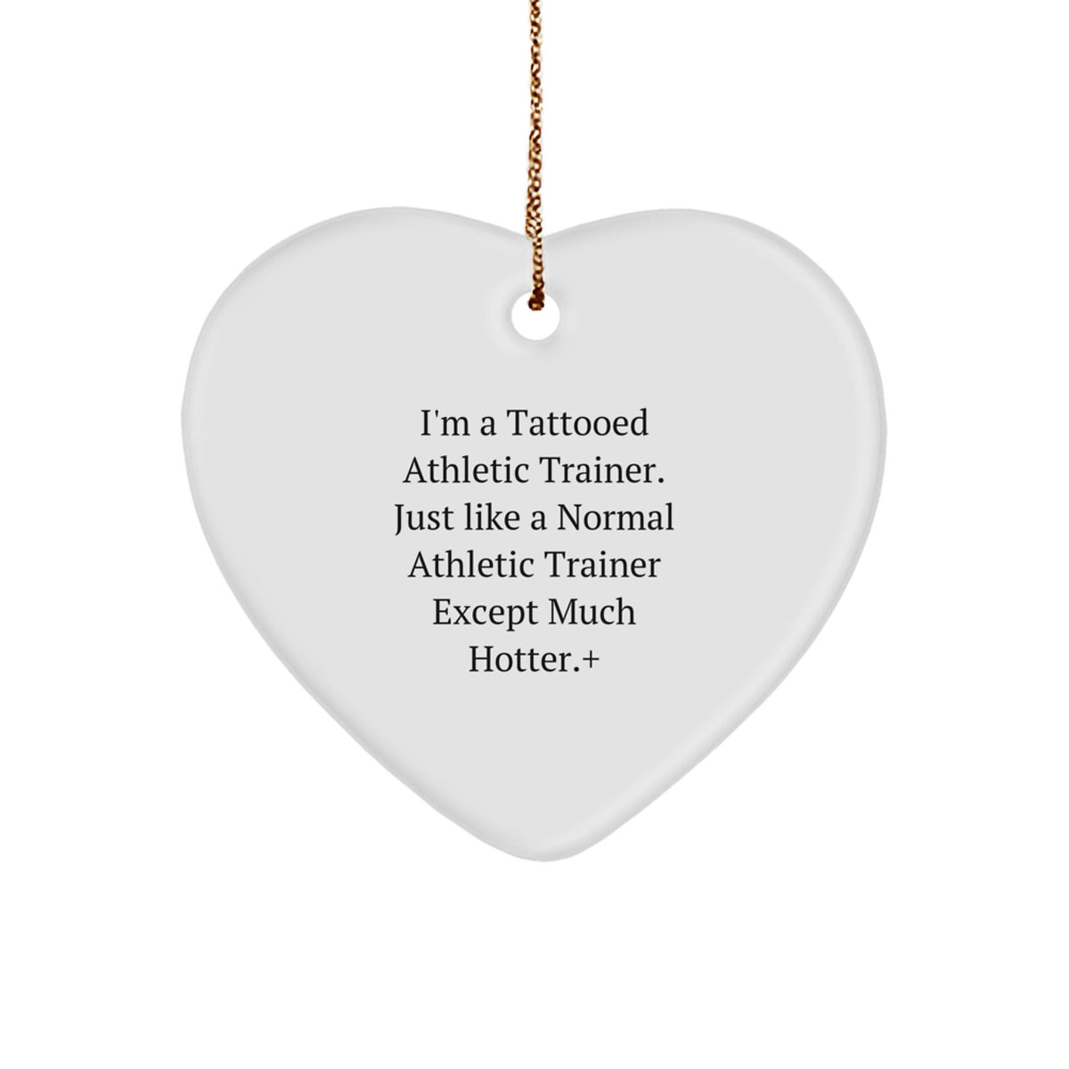 Bold Tattooed Athletic Trainer Christmas Ornament for Neighbors Gift - Image 1