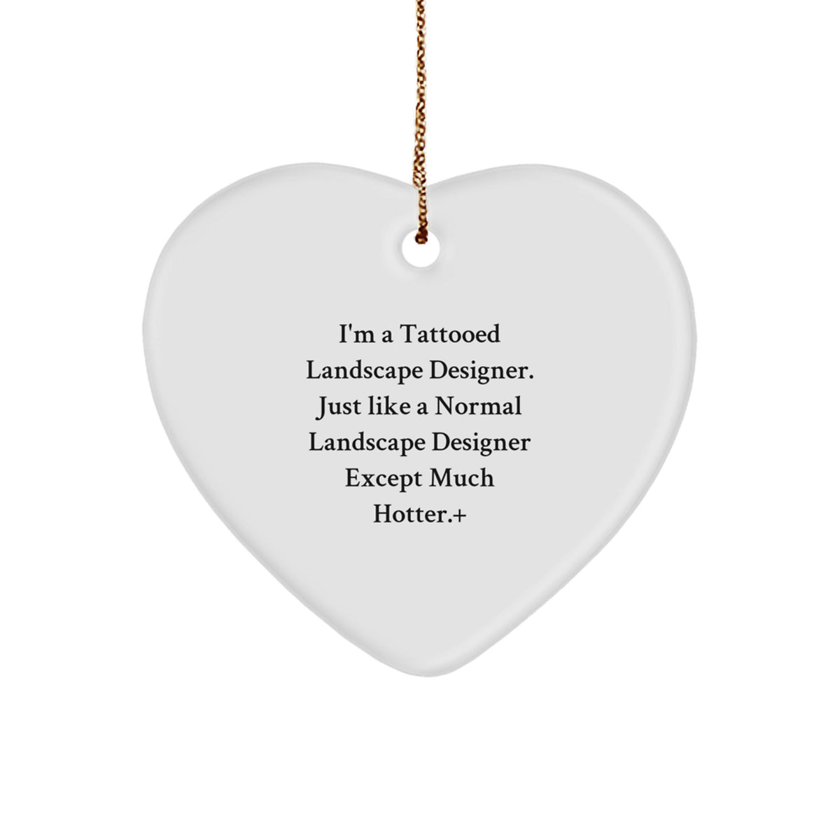 Christmas Ornament Gift for a Best Friend - Essential Tattooed Landscape - Image 1