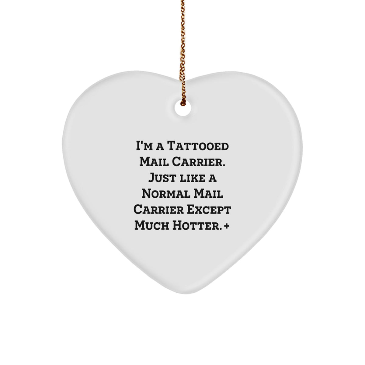 Mail Carrier Heart Ornament Favorite for Kids Christmas Gift - Image 1