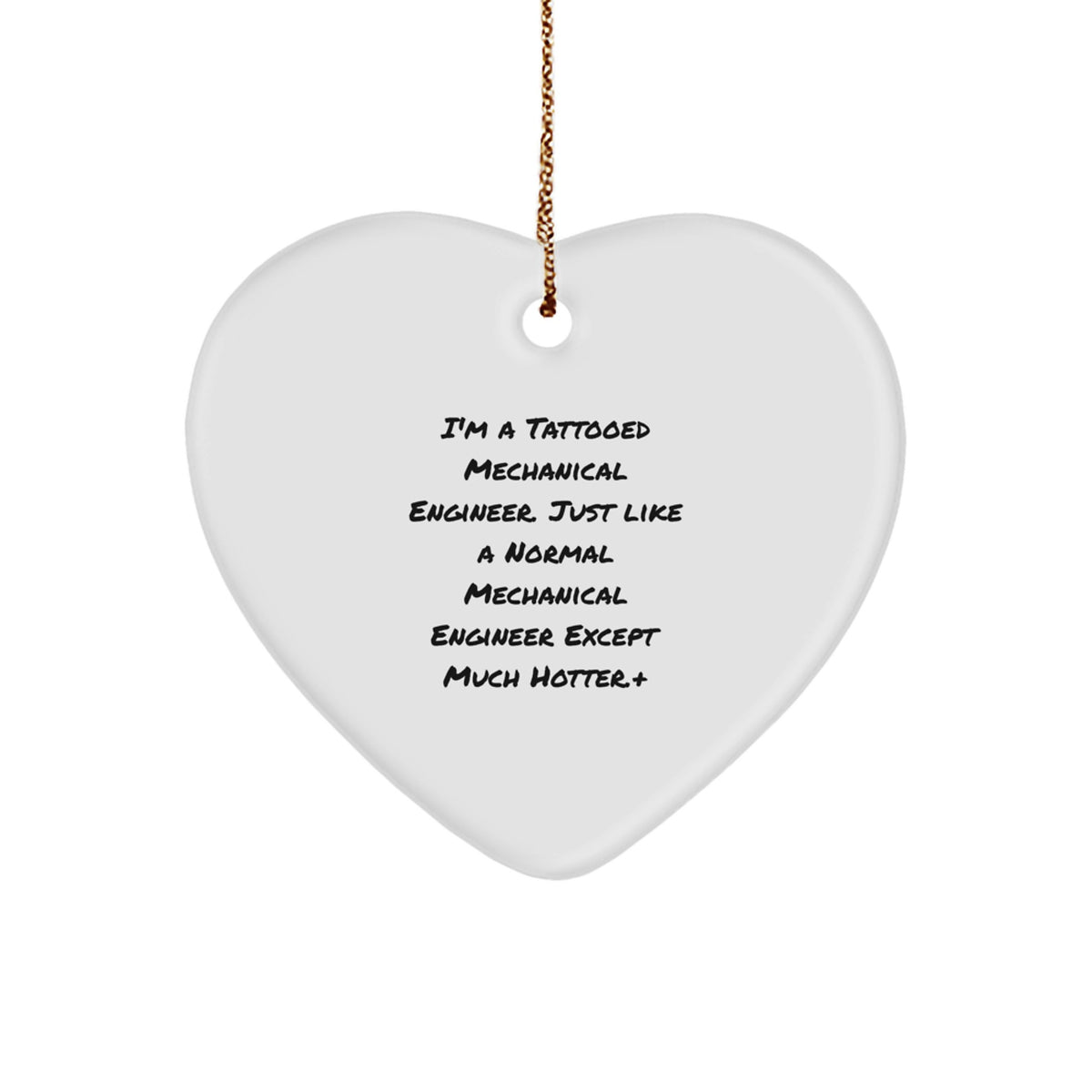 Mechanical Engineer Heart Ornament Favorite for Kids Christmas Gift - Image 1