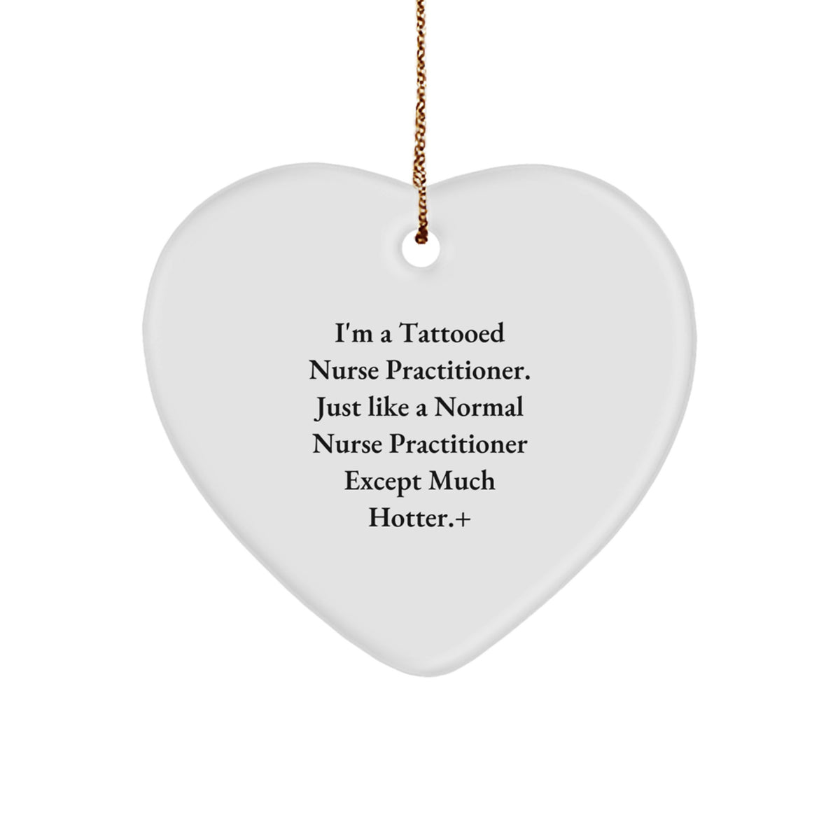 Heart Ornament Idea for Coworkers – Nurse Practitioner Christmas Gift - Image 1