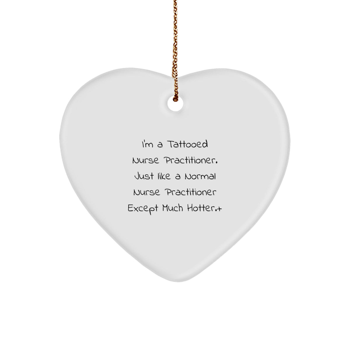 Nurse Practitioner Christmas Ornament Funny Gift for Friends Novelty - Image 1