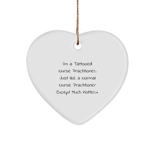 Nurse Practitioner Christmas Ornament Funny Gift for Friends Novelty - Image 1