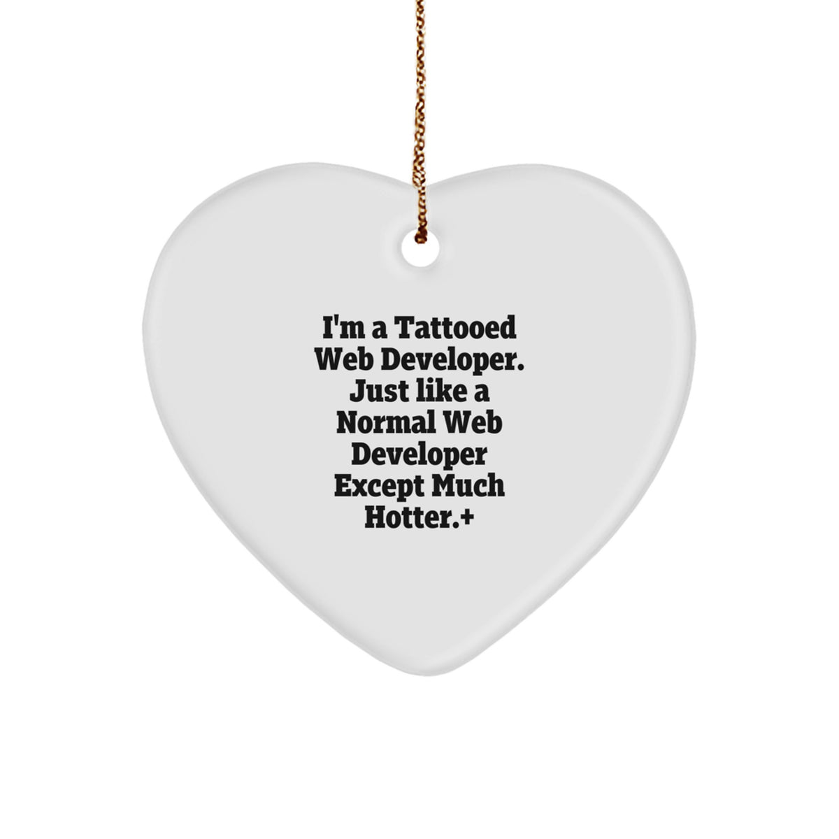 Christmas Ornament Gift Tattooed Web Developer - A Playful, Sassy - Image 1