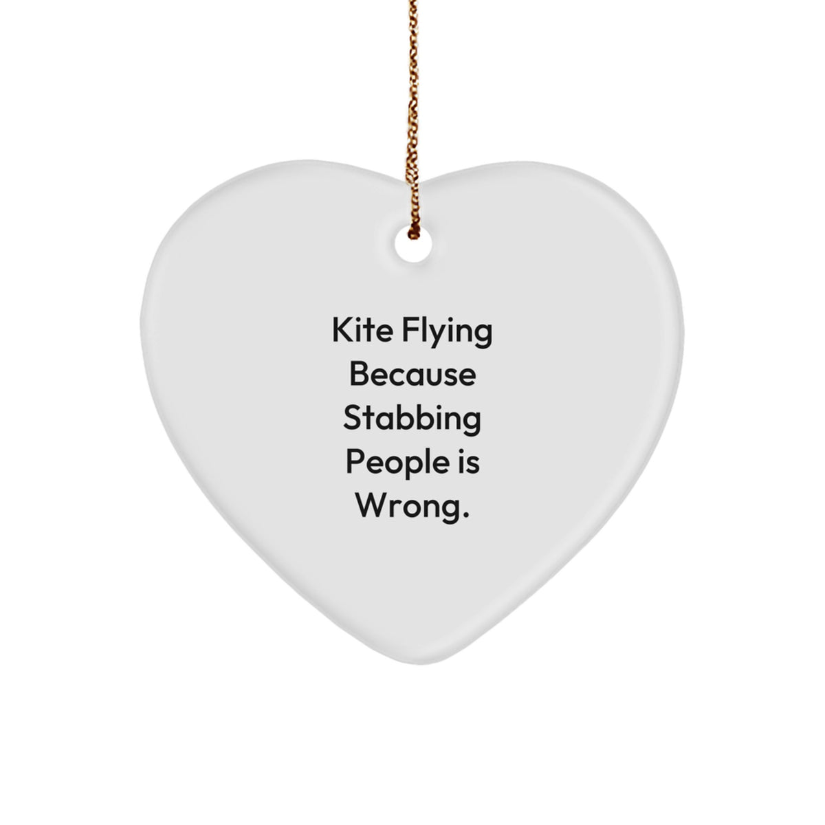 Humorous Kite Flying Christmas Ornament Gift for Roommates - Memento - Image 1