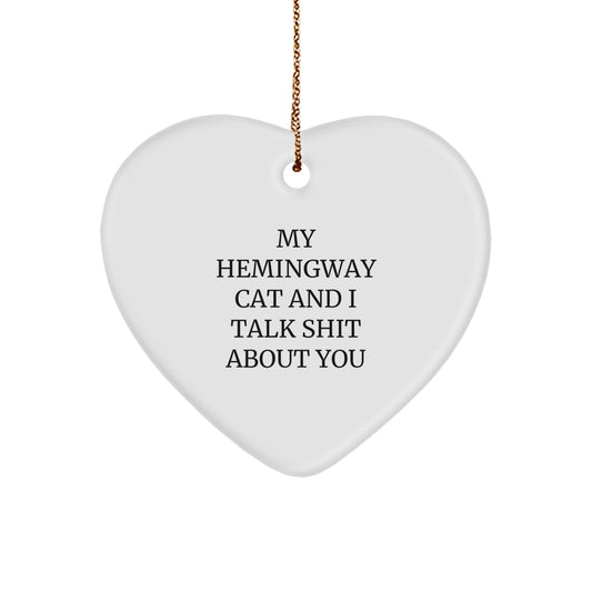 Funny Hemingway Cat Quote Gifts from Friends for Men Christmas Unique Gifts - Image 1