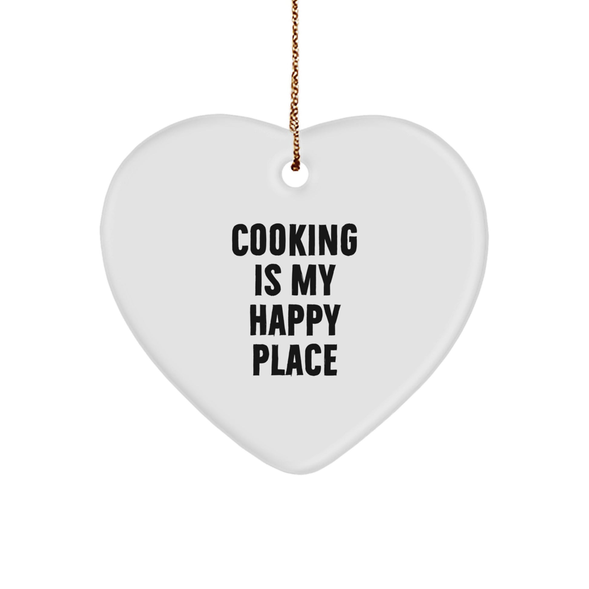 Funny Cooking Heart Ornament Gifts from Men to Friends for Christmas - Image 1