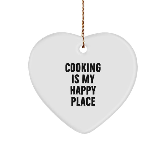 Funny Cooking Heart Ornament Gifts from Men to Friends for Christmas - Image 1