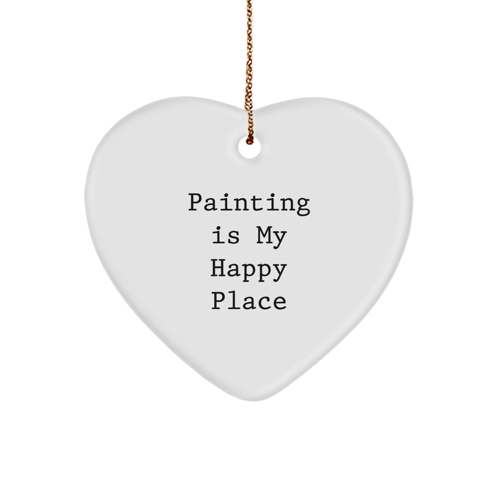 Funny Painting Heart Ornament Gifts from Friends for Painting Lovers at Christmas - Image 1