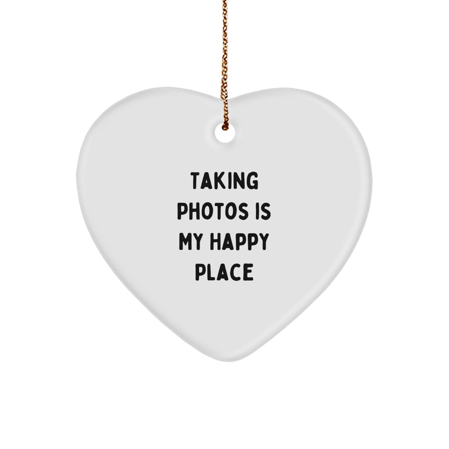 Taking Photos Gifts for Men - Funny Heart Ornament, Gifts from Family for Taking Photos Enthusiasts, Christmas Unique - Image 1