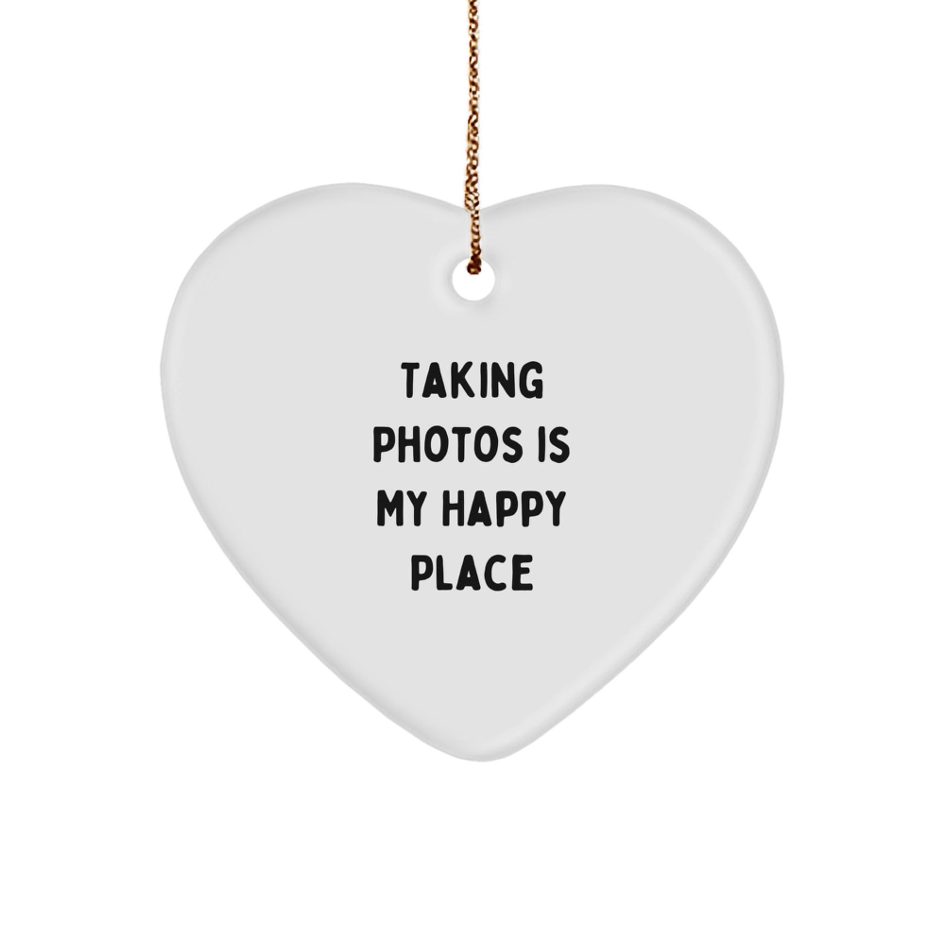 Taking Photos Gifts for Men - Funny Heart Ornament, Gifts from Family for Taking Photos Enthusiasts, Christmas Unique - Image 1