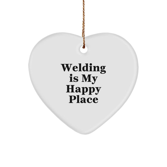 Funny Welding Heart Ornament Gifts for Him from Friends for Christmas Unique Welding Enthusiasts - Image 1