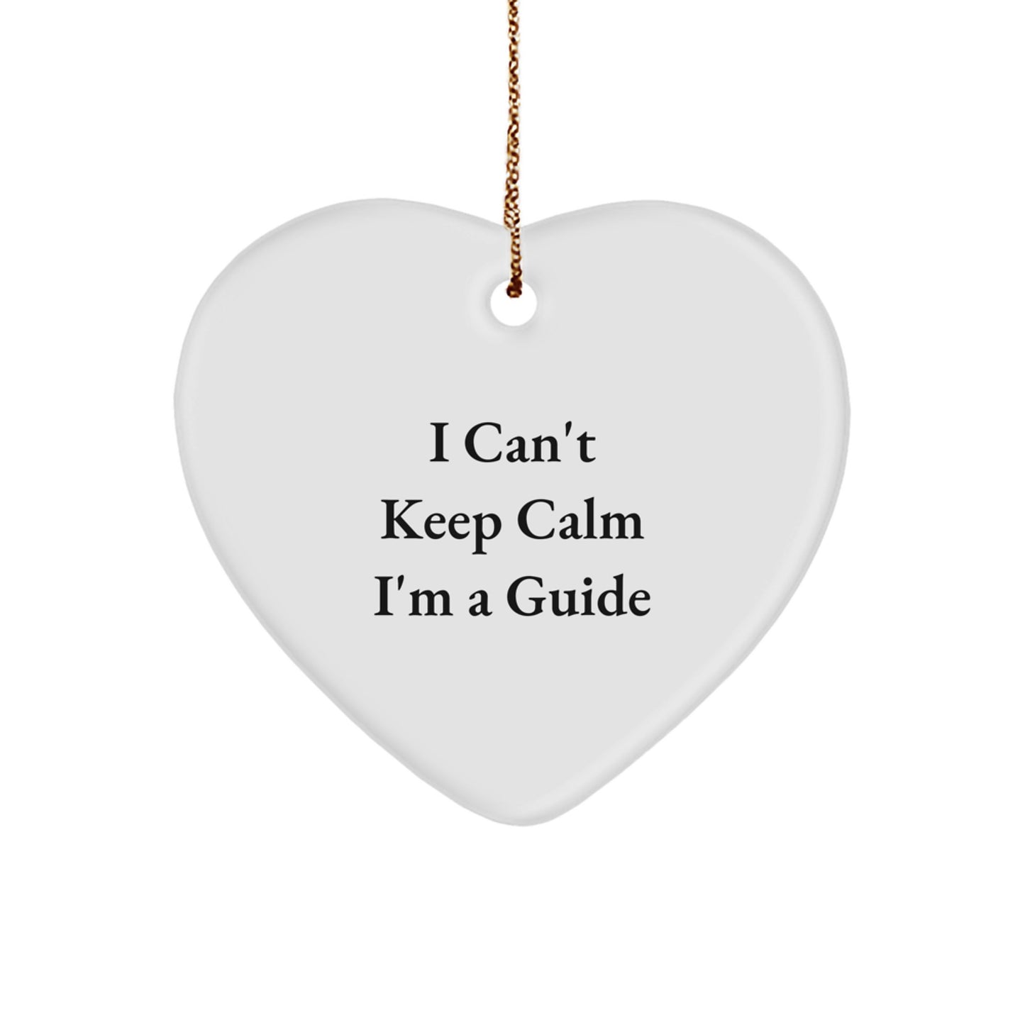 Funny Guide Gifts from Friends, Heart Ornament for Guide Women, Gifts for Guide Christmas - Image 1