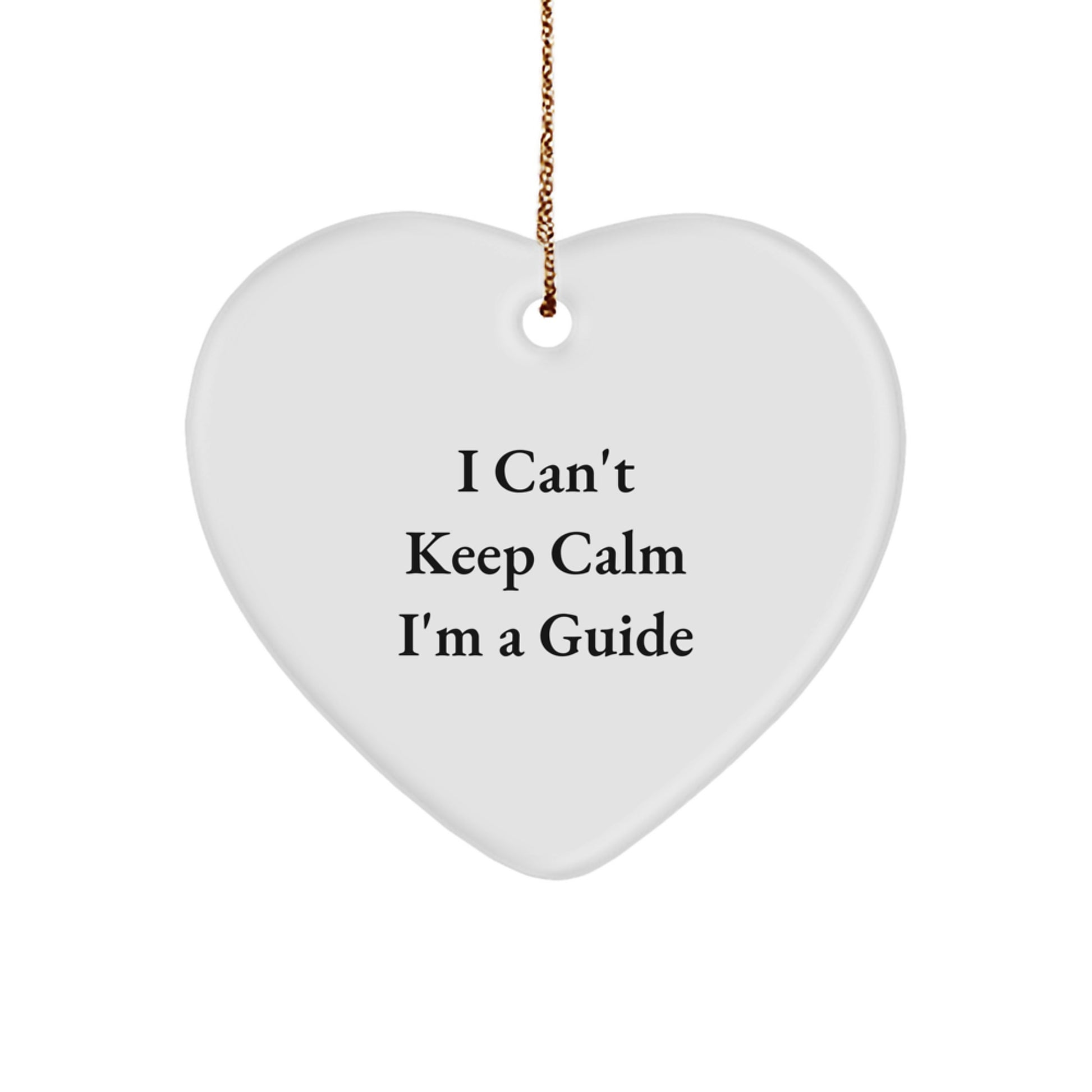 Funny Guide Gifts from Friends, Heart Ornament for Guide Women, Gifts for Guide Christmas - Image 1