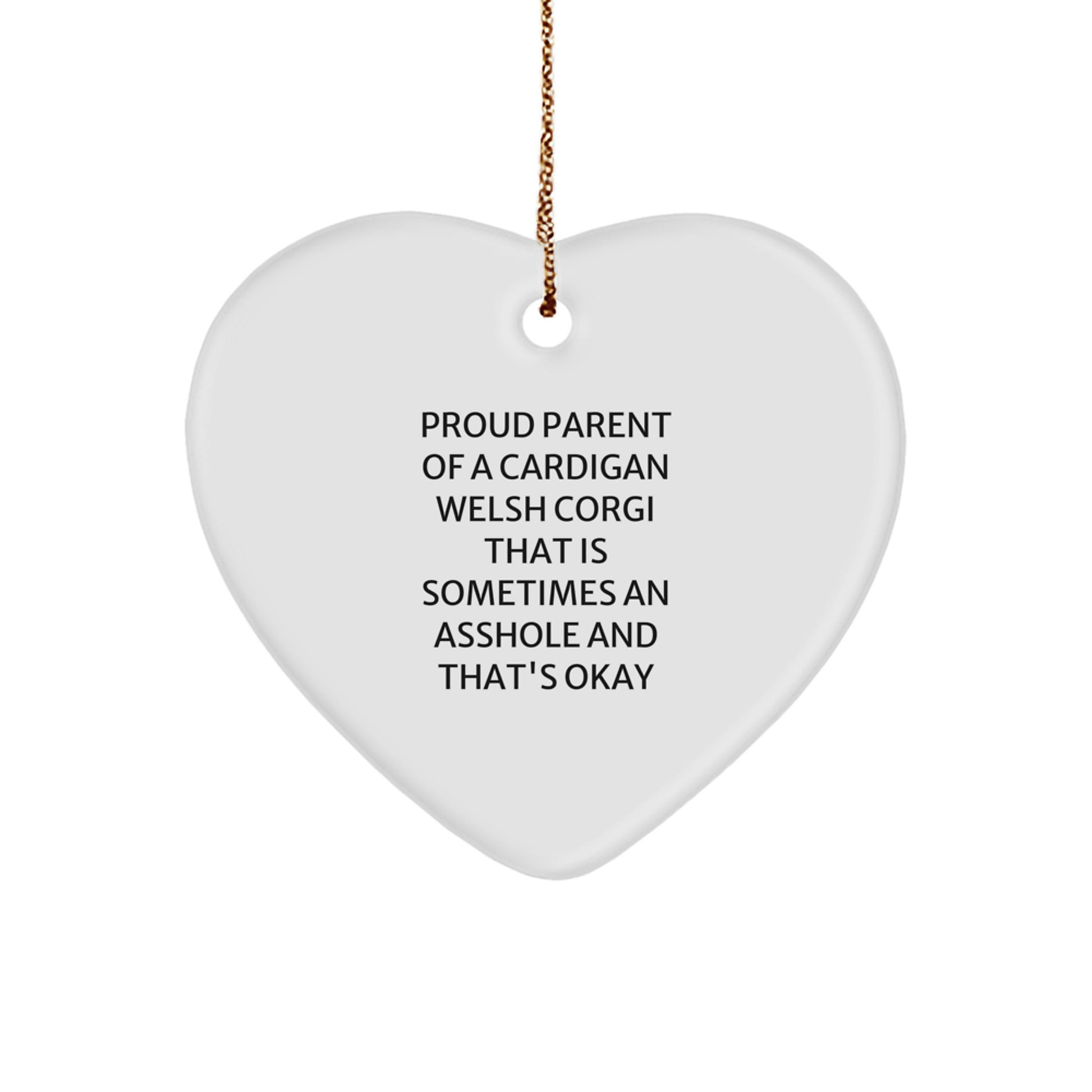 Funny Cardigan Welsh Corgi Dog Gifts for Men, Women, Family - Proud Parent Ornament for Christmas Unique Gifts from Lovers - Image 1