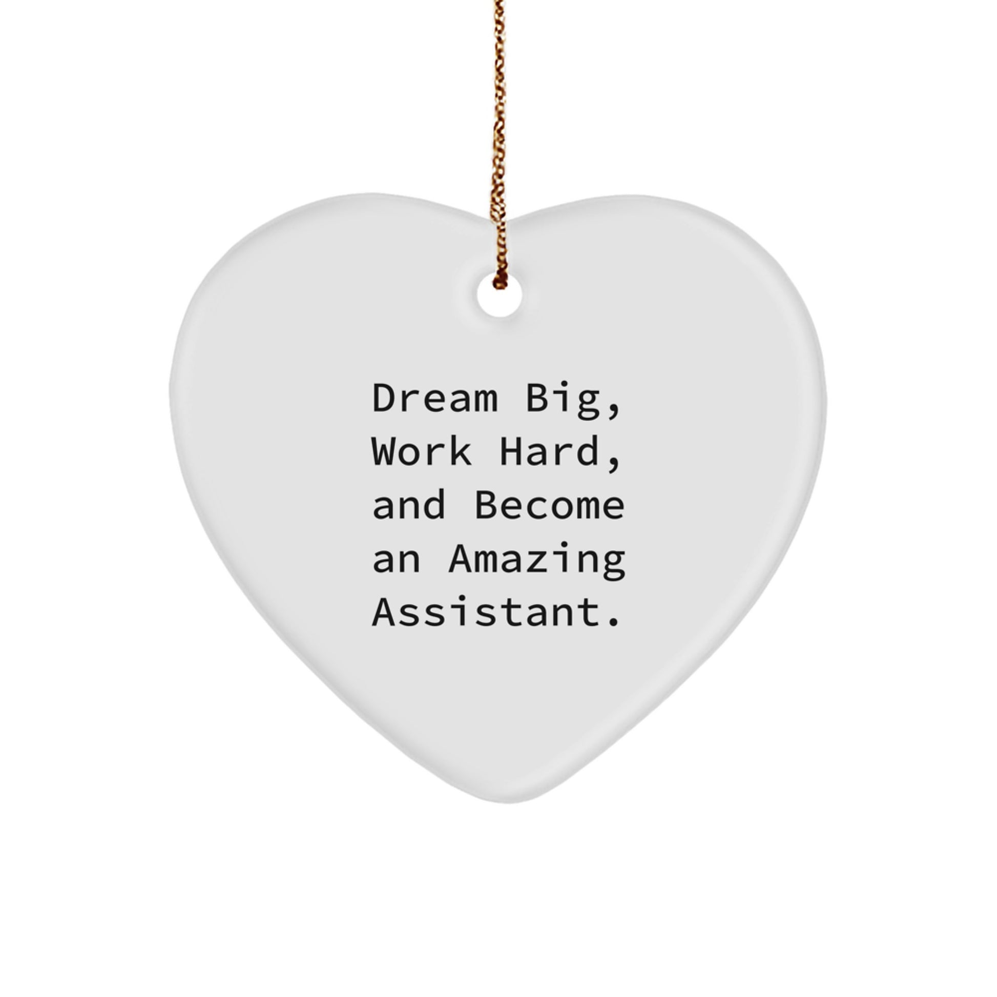 Funny Assistant Heart Ornament Gifts from Friends for Amazing Assistants at Christmas - Image 1