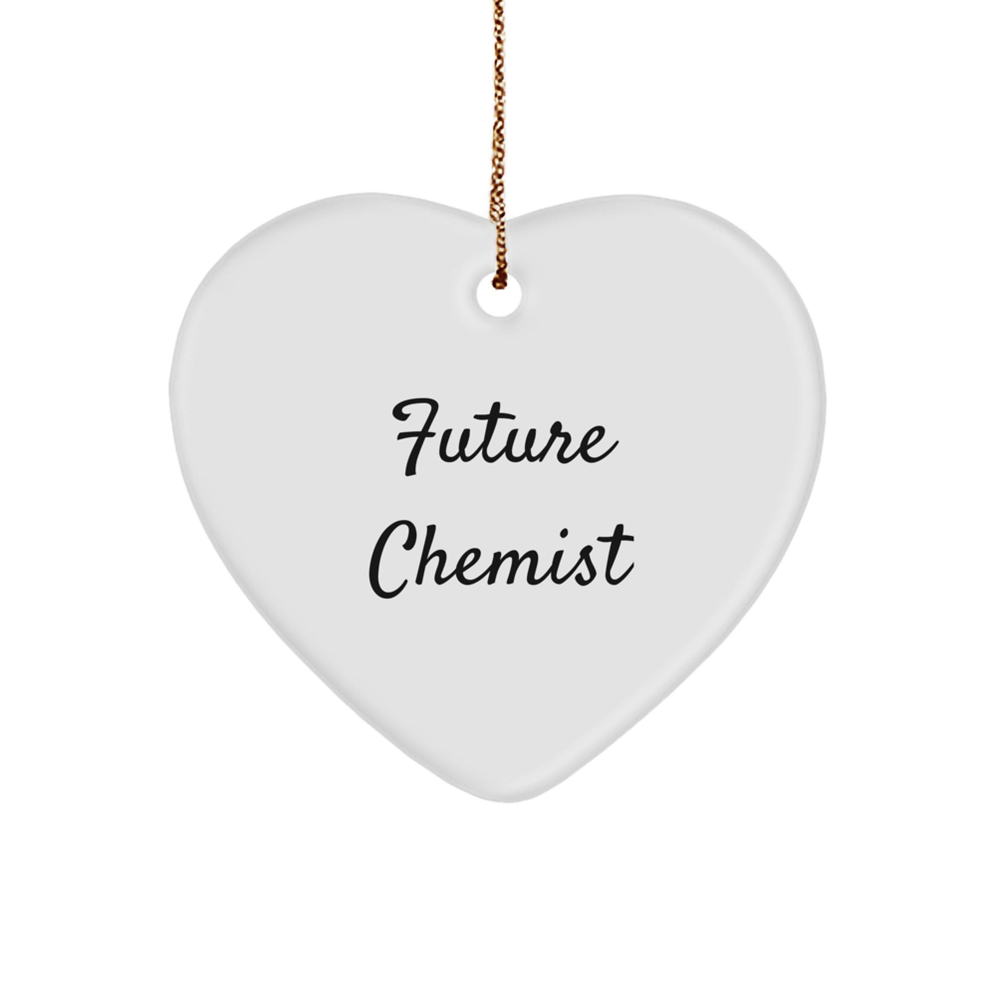 Funny Quote Chemist Heart Ornaments Gifts from Family for Future Chemist Christmas Unique Gifts - Image 1
