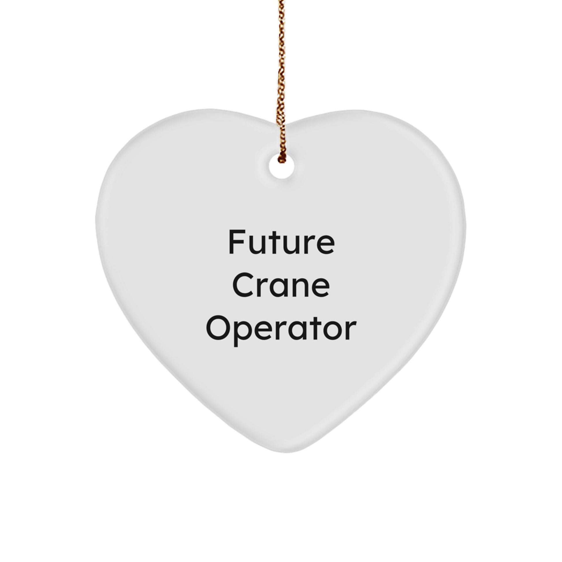 Funny Inspirational Crane Operator Gifts from Friends for Future Crane Operator Christmas Unique Ornaments - Image 1