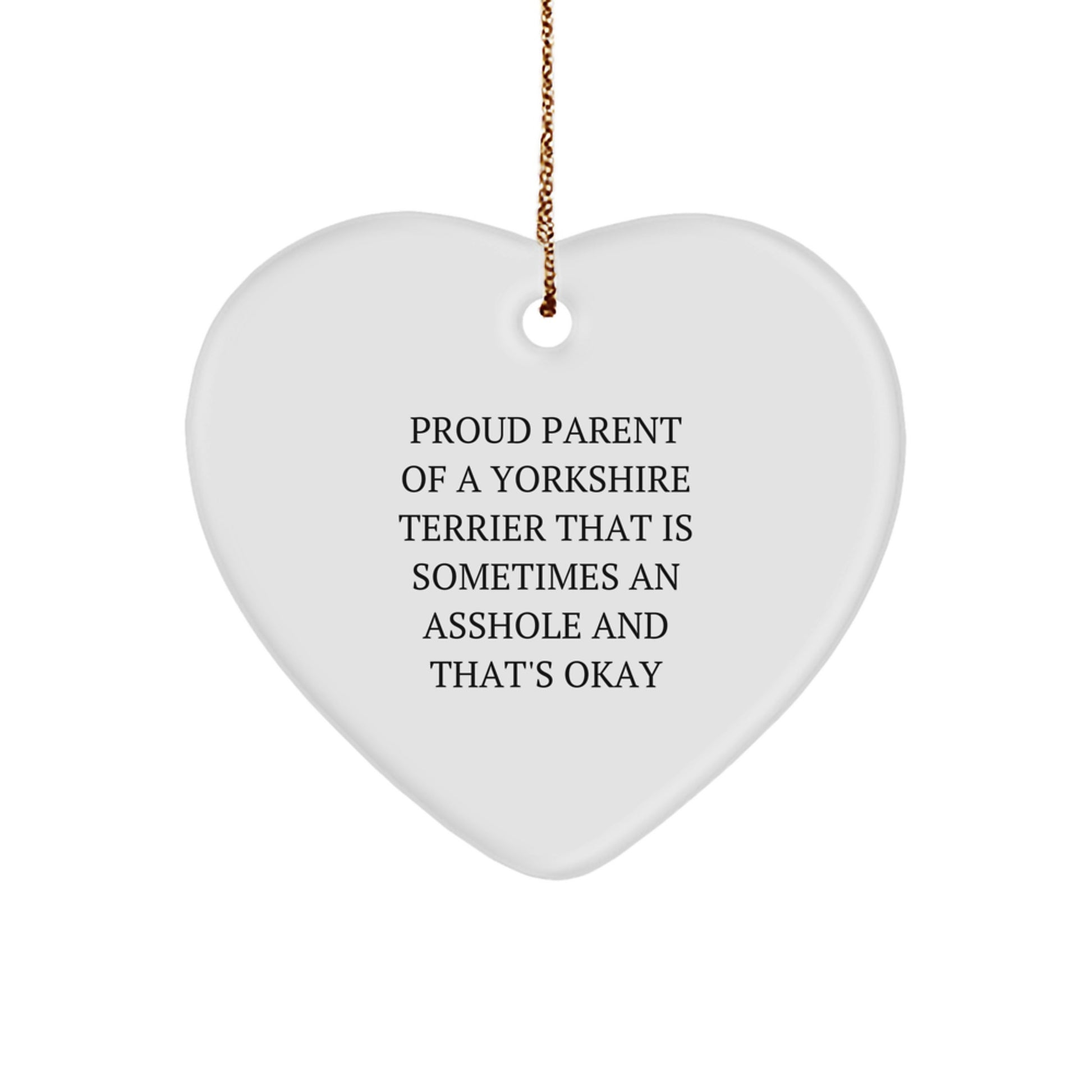 Funny Yorkshire Terrier Dog Parent Gifts from Men to Family for Christmas Unique Gifts - Image 1