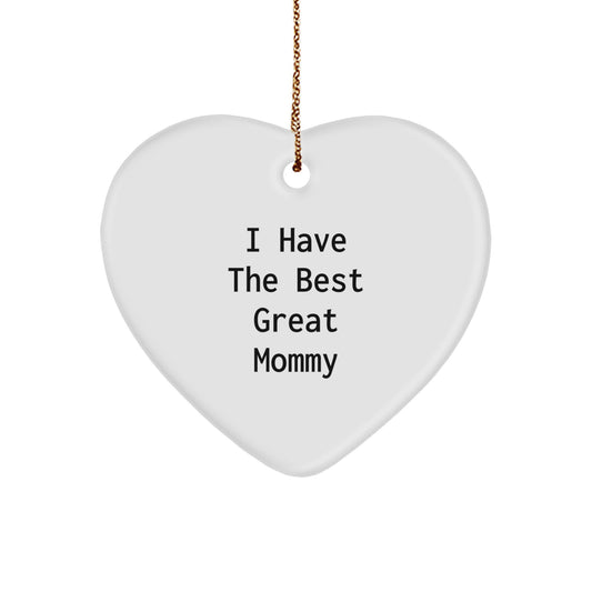 Funny Mommy Gifts from Men, Heart-Shaped Christmas Unique Gifts for Mommy - Image 1