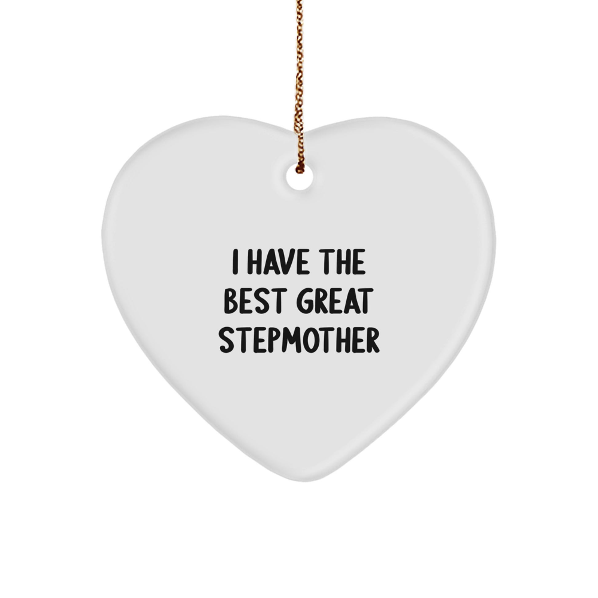 Funny Stepmother Gifts from Men to Great Stepmother Heart Ornament for Christmas Unique Stepmother Love - Image 1