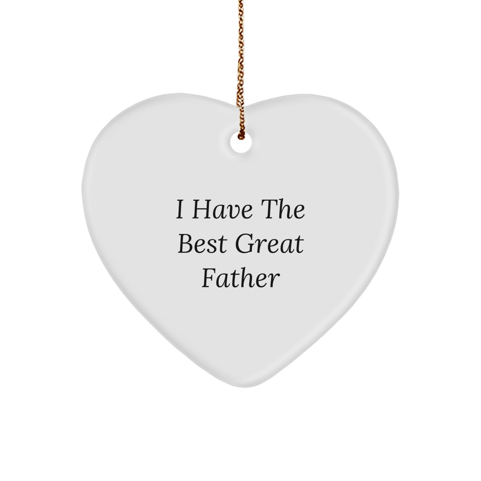 Funny Heart Ornament for Father - Great Dad Christmas Unique Gift from Family, Heartfelt Present for Men, Unique Father's Day Decoration - Image 1