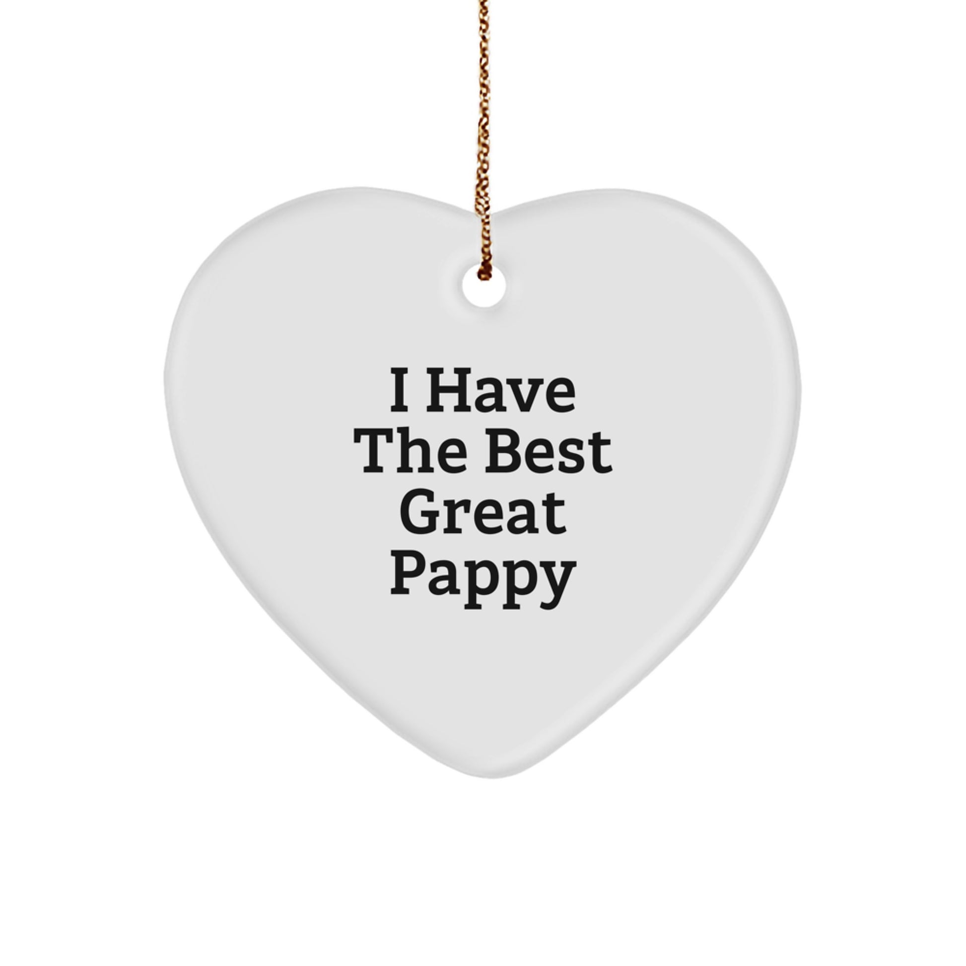 Pappy Funny Heart Ornament Gifts from Men to Pappy for Christmas Unique Gifts - Image 1