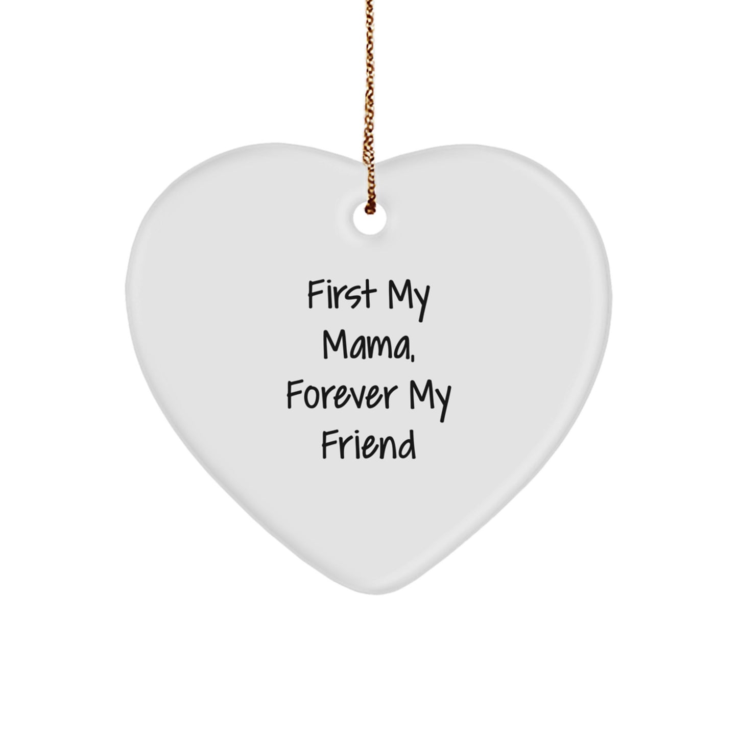 Funny Mama Heart Ornament Gifts from Men for Mama on Christmas Unique Gifts - Image 1