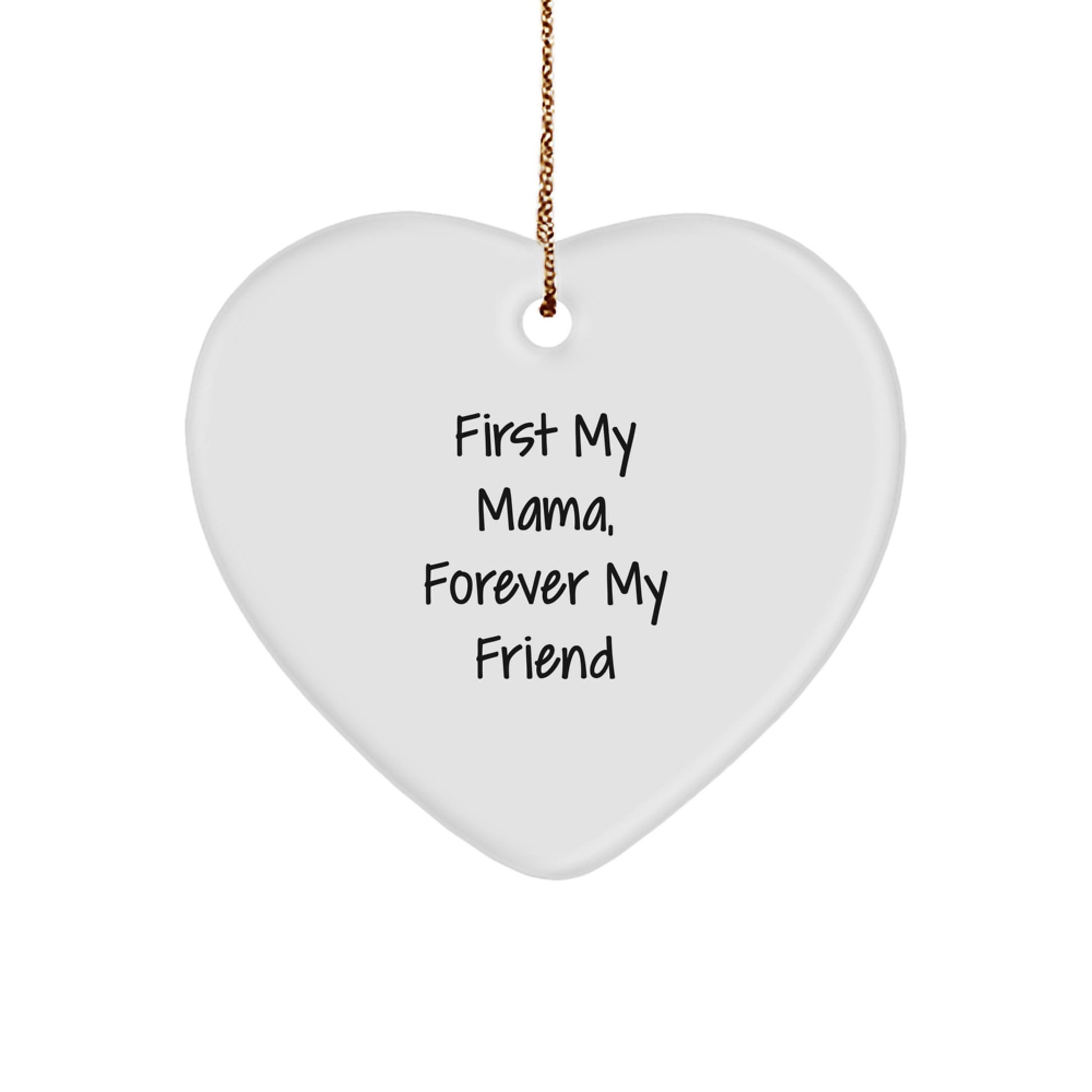 Funny Mama Heart Ornament Gifts from Men for Mama on Christmas Unique Gifts - Image 1